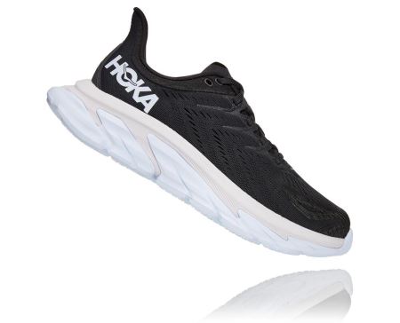 Hoka One One Clifton Edge Barbati - Adidasi Alergare Pe Drum Negrii / Albi | RO-oUG04QL